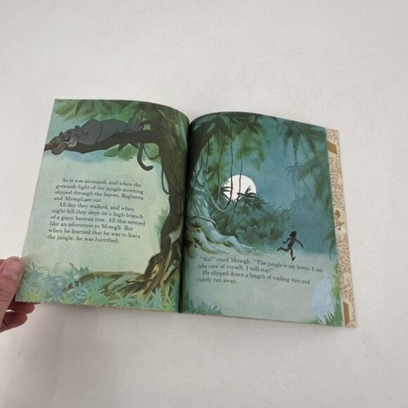 Vintage 1967 Little Golden Book Walt Disney THE JUNGLE BOOK - Picture 5 of 10